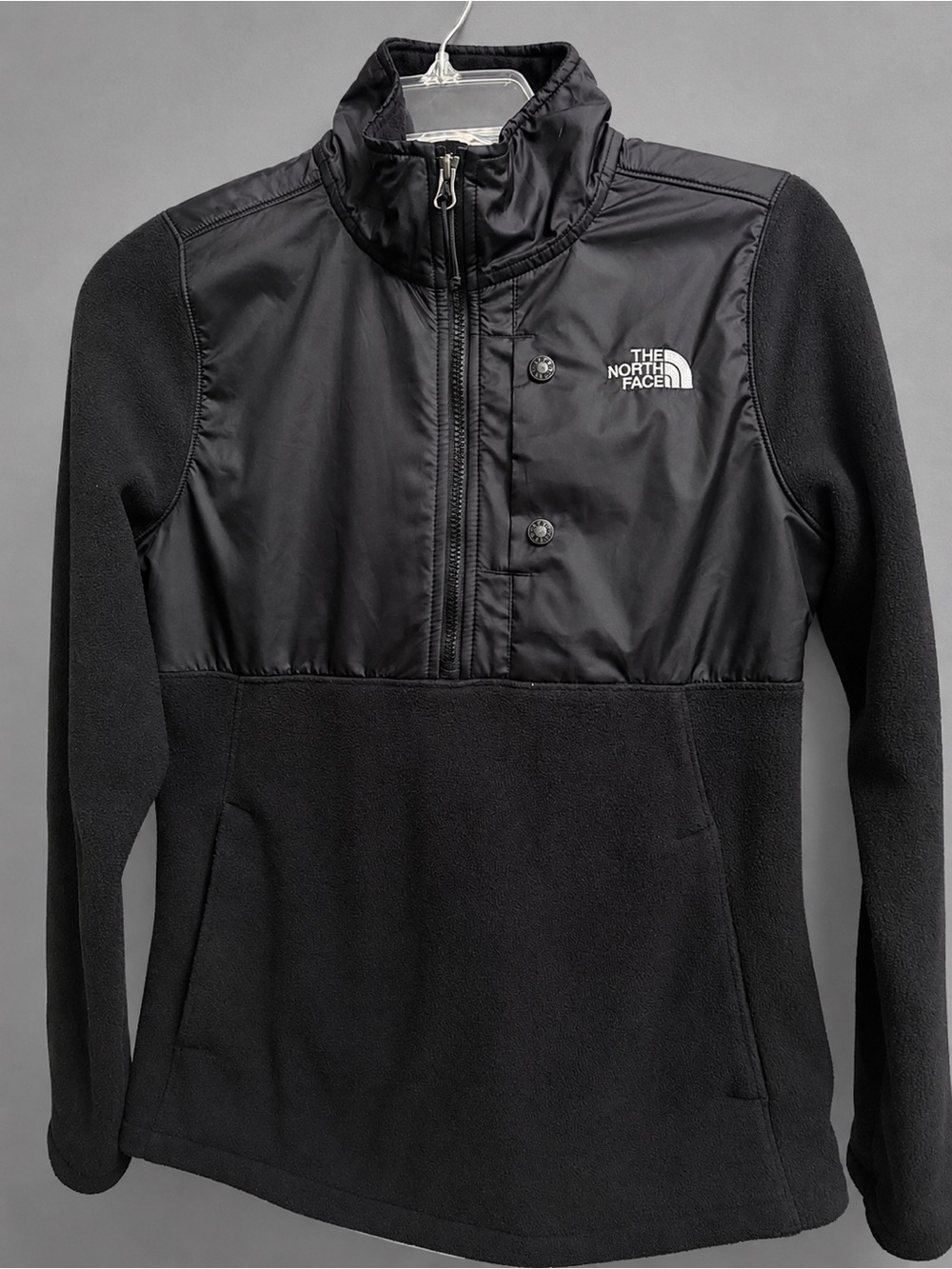 The North Face Black Half-Zip Fleece Pullover Jacket S/P